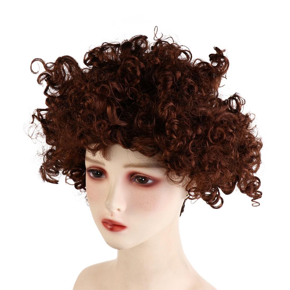 Football Fans Wigs Clown Props Afro Curly Wigs Costume Party Funny Wig Synthetic Wigs Cosplay Hairs
