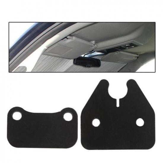 1Set Car Black Sun Visor Clips & Screws Set For Dodge Ram 1500 Trucks -