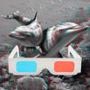 10Pcs Cyan Movie Game Glasses 3D TV Cardboard Paper Glasses Universal 3D Glasses