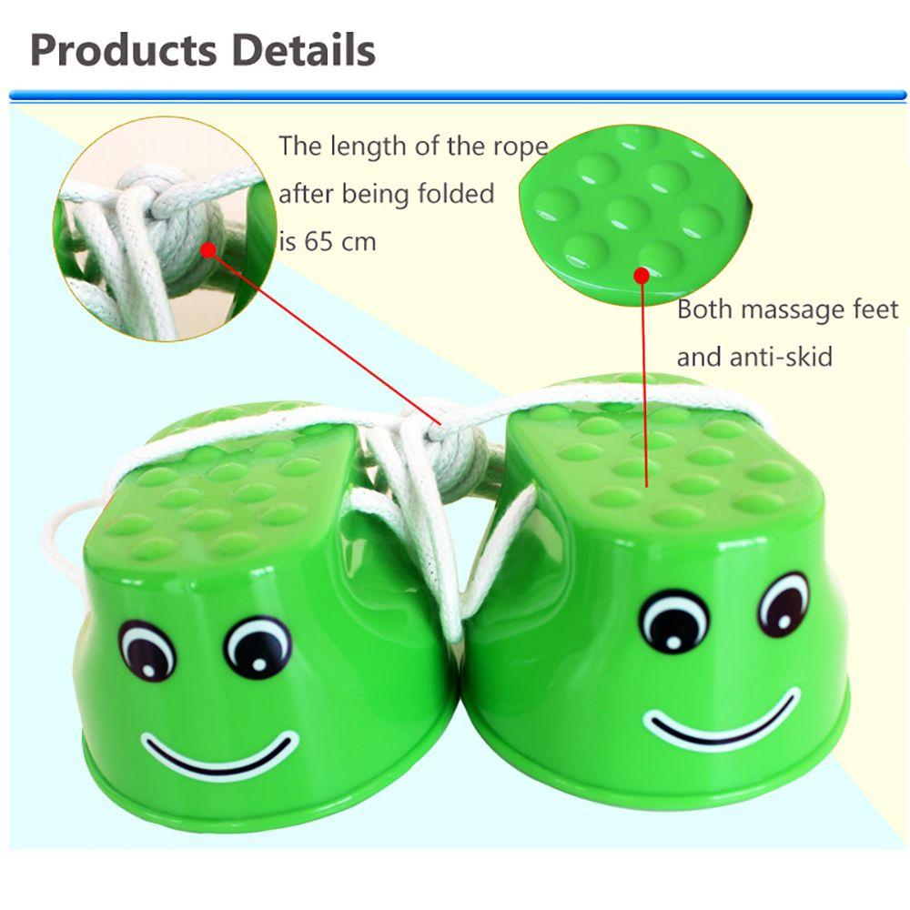 Детские ходули для прыжков на ногах, оборудование для тренировки баланса, игры на координацию, ходули для прыжков с улыбкой