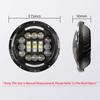 7" Inch Motorcycle LED Headlight Hi/Lo Beam Assemblies Lamp Projector 7 Inch Off Road Round Auxiliary Headlight