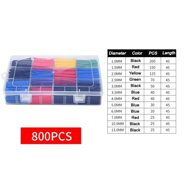 Insulated Heat Shrink Tubing Colorful Heat Shrinkable Tubing Boxed DIY Kit Heat Shrinkable Waterproof Tubing