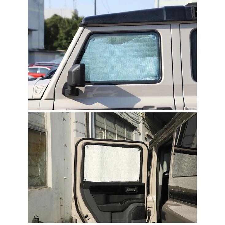 Car Full Window Sunshade Kit Privacy Sunvisor Trim For Ineos Grenadier 2020-2024 Car Styling Silver Windshield Pad Accessories