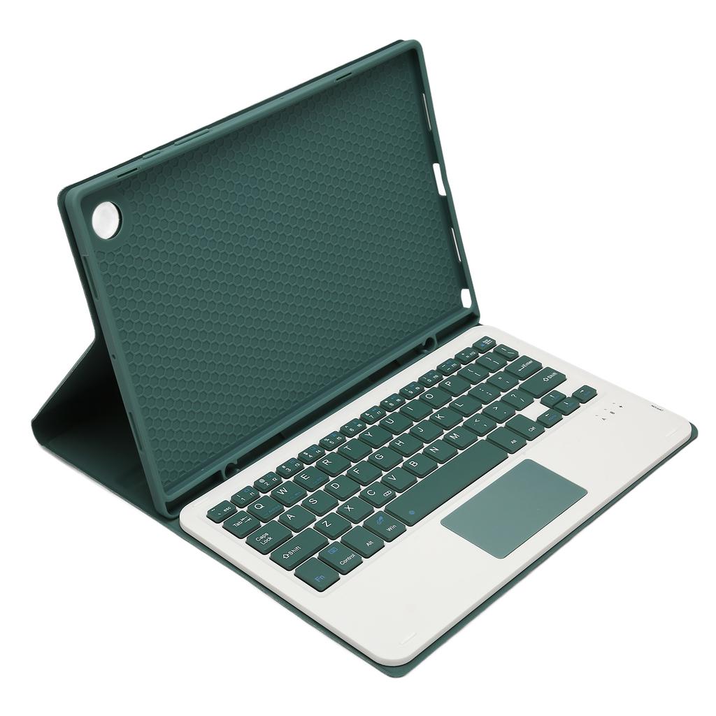 Tablet Keyboard Case for Galaxy Tab A8 10.5in 2022 Detachable Wireless Bluetooth Tablet Keyboard TPU Case Dark Green