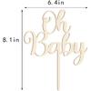 Oh Baby Cake Topper Wooden Baby Shower Cake Topper,For Rustic Theme Gender Reveal Party/baby Booth Props Party Photo Decorations