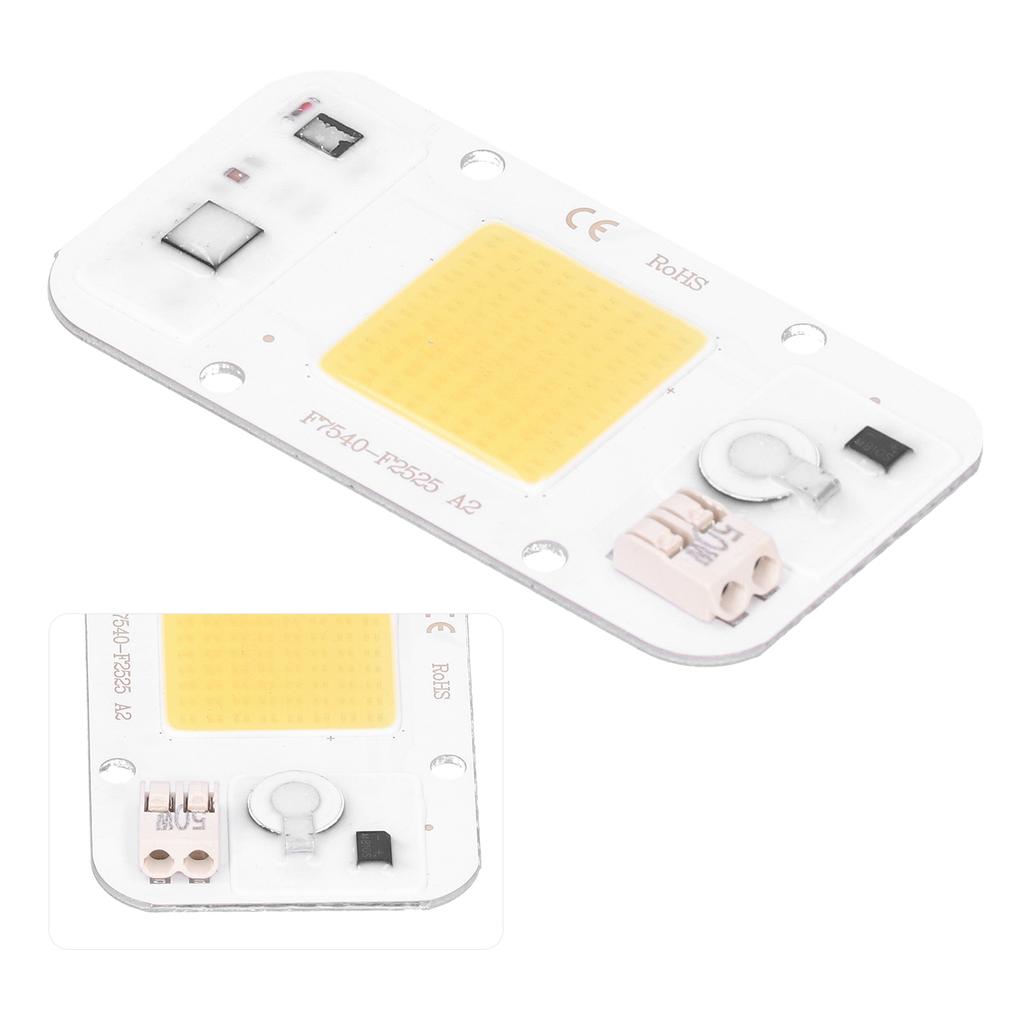 20W30W50W 220V LED COB Chip Lamp Panel WeldingFree Белый теплый свет Полный спектр(Теплый свет 50 Вт)