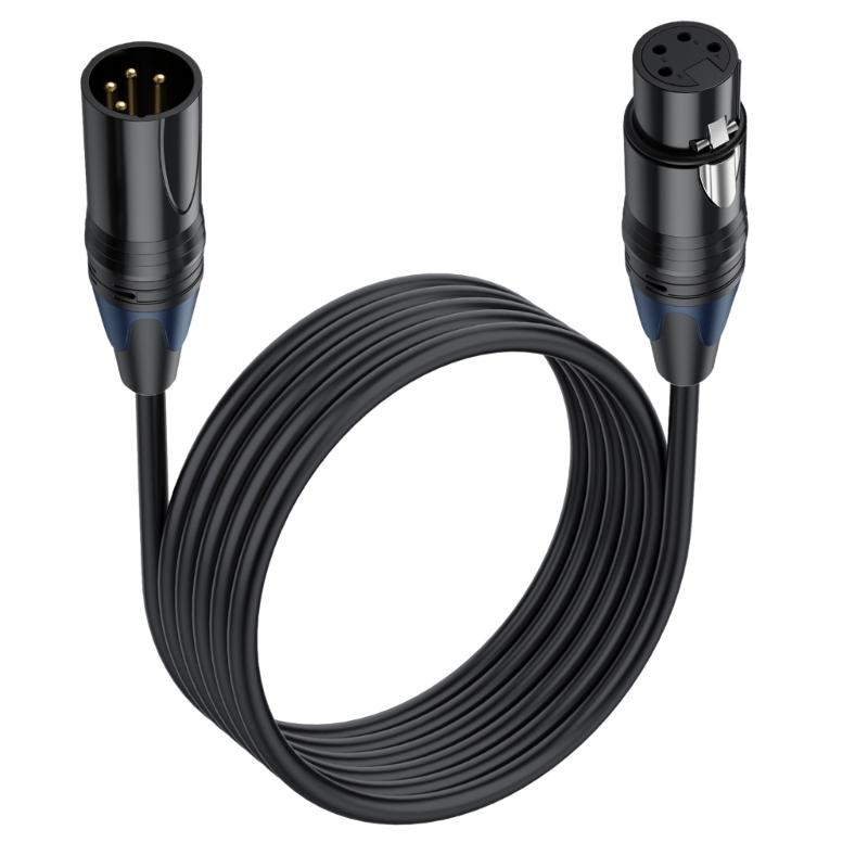 Кабель XLR4 Микрофонный кабель 4-контактный Папа-Мама Удлинитель для студийного рекордера Микшерных пультов Светодиодного освещения Акустической системы