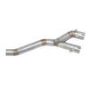 Motorcycle Exhaust Mid Pipe Stainless Steel Catalyst Middle Link Pipe for MT‑10 SP FZ‑10 2022 to 2023