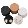 100pcs Paper Display Cards Round Rectangular Earring Packaging Hang Tag