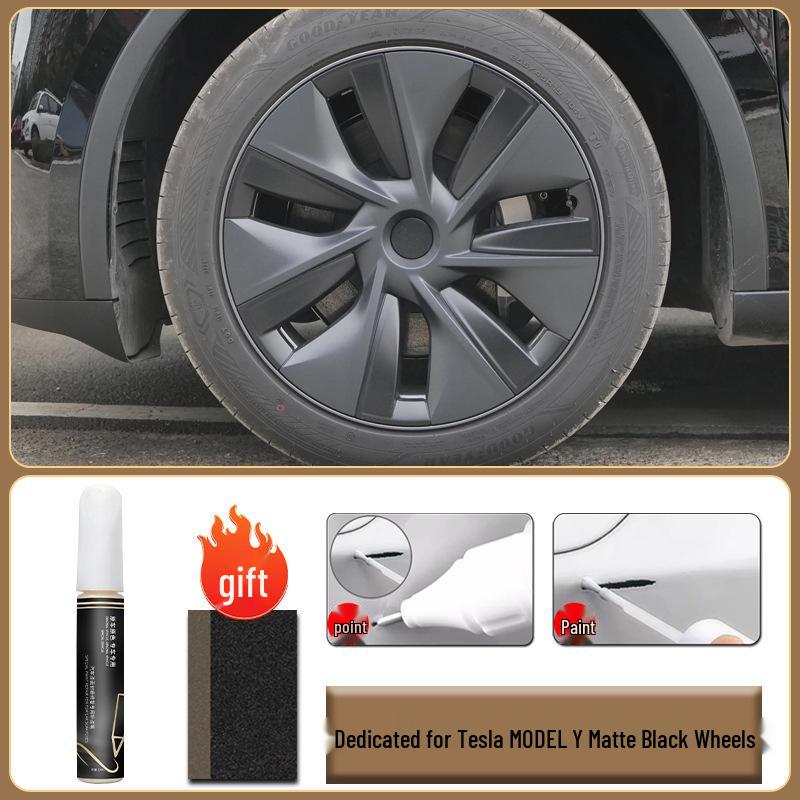 Маркер-подкраска для царапин на дисках Tesla Model Y, Аксессуары для 19" и 20"