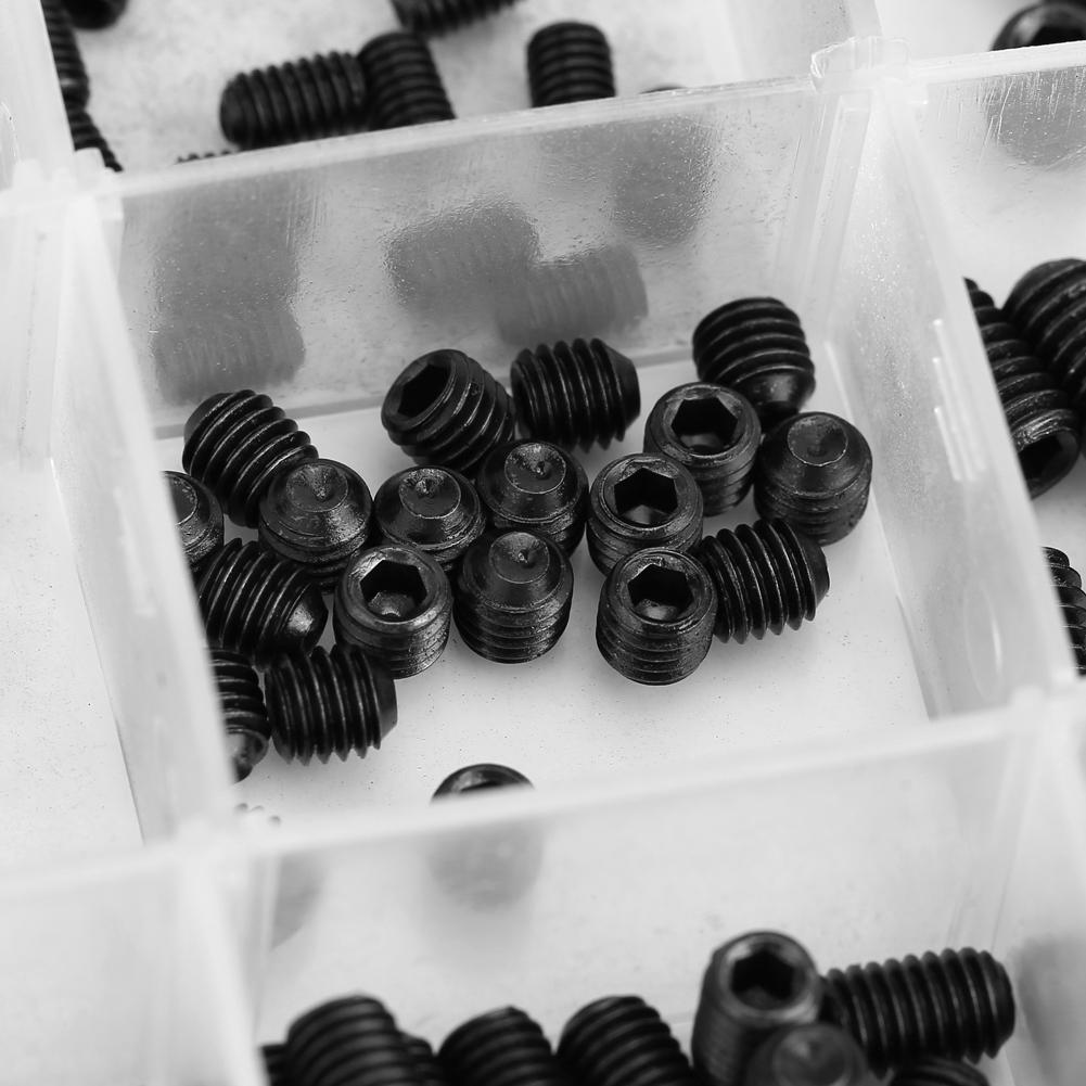 240 шт. Набор винтов с шестигранной головкой из углеродистой стали, болты с пластиковым корпусом