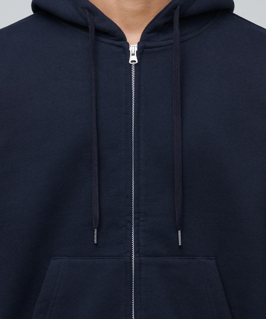Musinsa Standard Brushed Hooded Sweat Zip-Up [Navy]