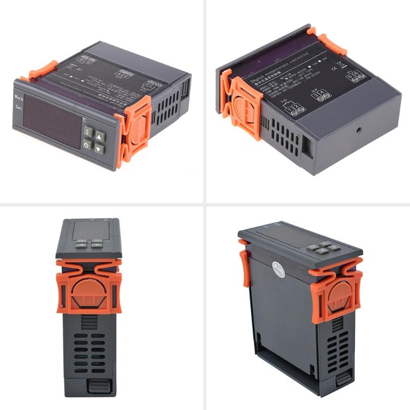 Цифровой светодиодный регулятор температуры Нагрев Градусы Цельсия Термостат Реле Светодиодный выход с датчиком NTC Зонд AC 90-250 В