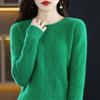 Spring Autumn O-neck Knitted Pullovers Shirt Womens Sweaters Loose Bottoming Shirt Cashmere Fashion Soft Jumper Top