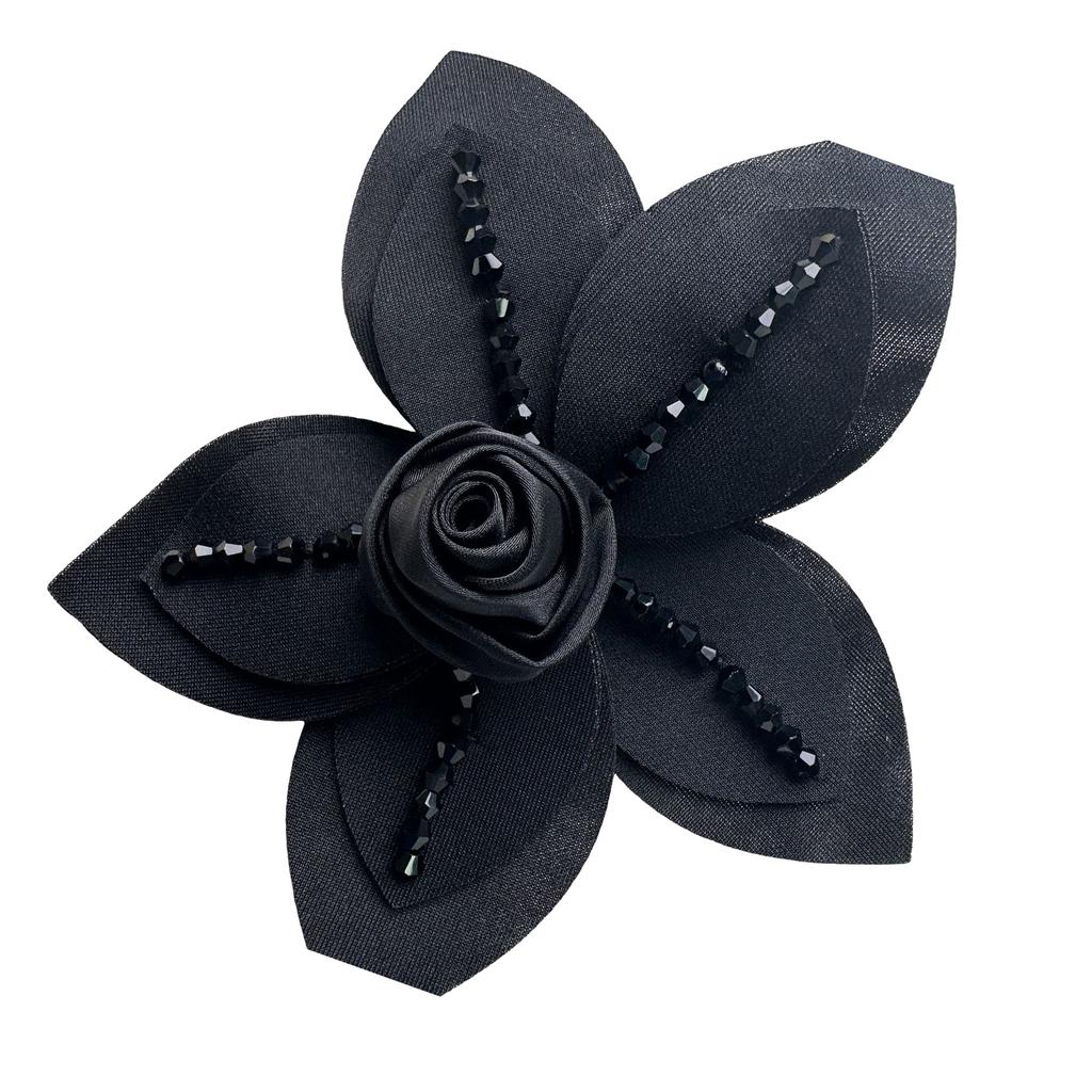 Camellia Snake Shape Brooch Fashion Women Brooch Elegant Cotton Lapel Pin for Casual Wear