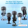 Soft Fur Pop Filter Case For Blue Yeti Pro Microphone Grey