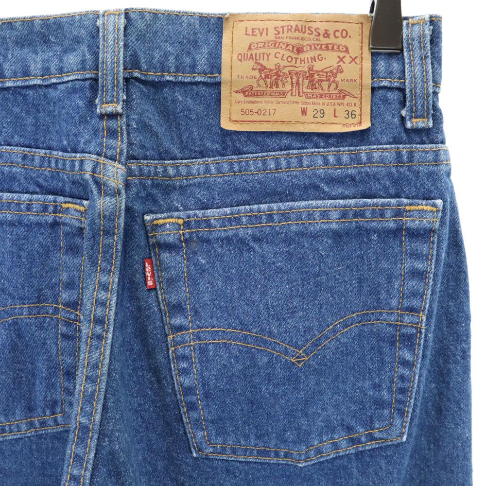 Levi's 90-е 505-0217 Сделано в США Старые джинсовые брюки W29 синие джинсы Мужские Б/У