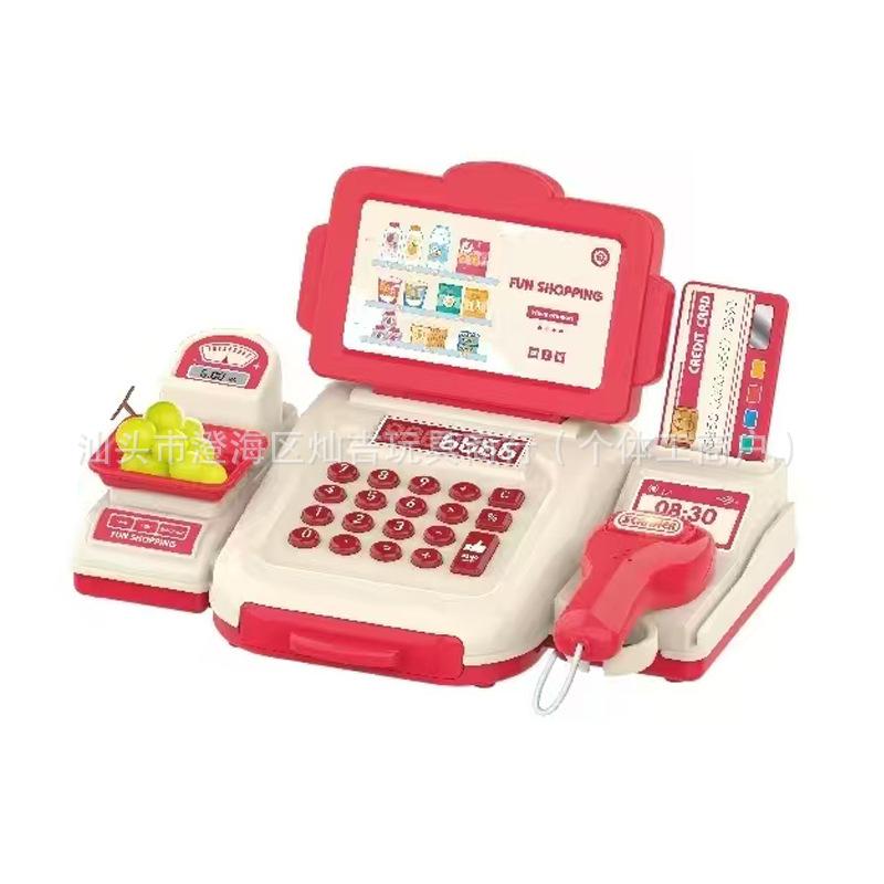 Детская имитация сканирования карты Супермаркет Кассовый аппарат Кассир Покупки Ролевая игра Игрушка Страница оформления заказа Набор