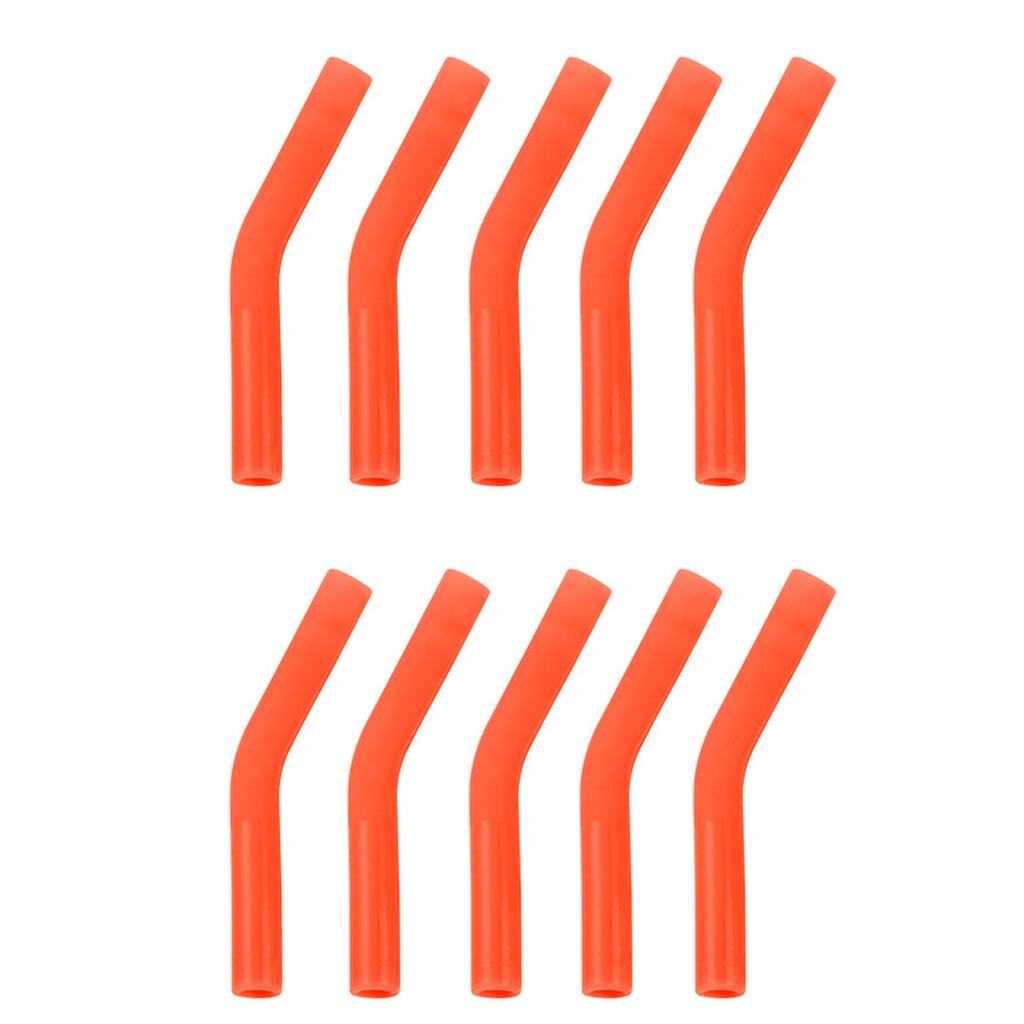 10 Pcs 304 Stainless Steel Straw Silicone Cover Suitable for 8mm Color Straw Nozzle Cover Silicone Head Straw Set
