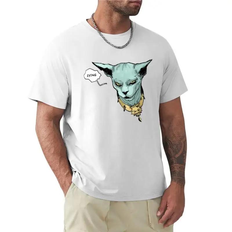 Tshirt Unisex Lying Cat Tshirt Boys Animal Print Shirt Short Tshirt T Shirts For Unisex Cotton Boys Brand Tshirts