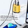 65 Вт быстрое зарядное устройство 4 порта PD USB Type C быстрая зарядка настенное зарядное устройство для телефона адаптер EU/US/UK/AU вилка универсальный для iPhone 16 Xiaomi