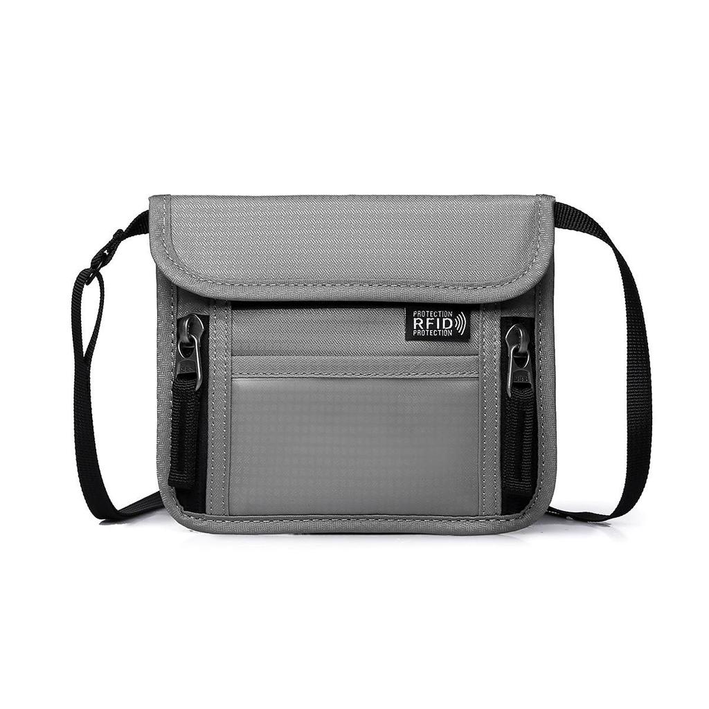 Slim Anti-Theft Passport & Document Holder - Multi-Functional Hanging Bag with Card Slots