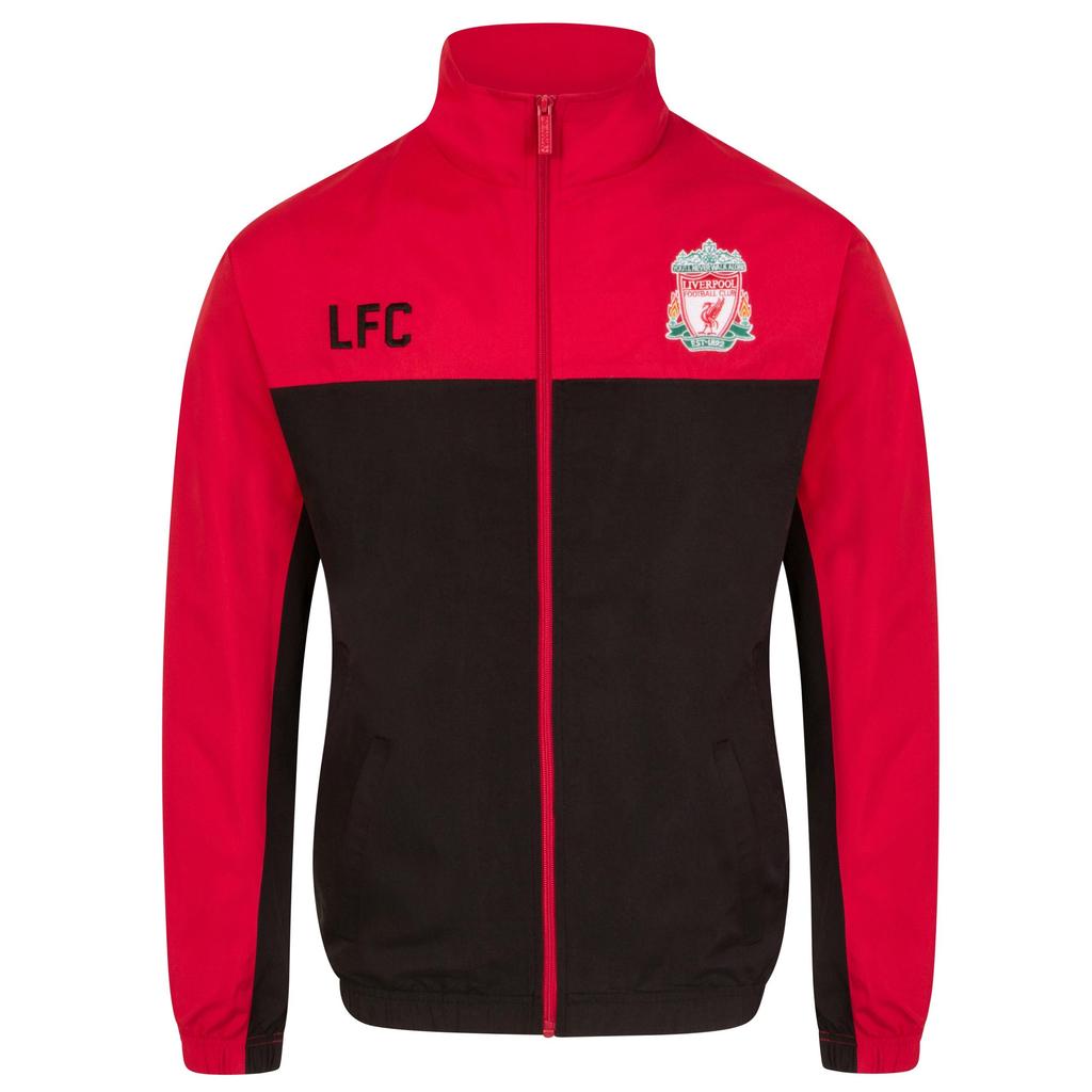 Liverpool FC Mens Crest Two Tone Tracksuit