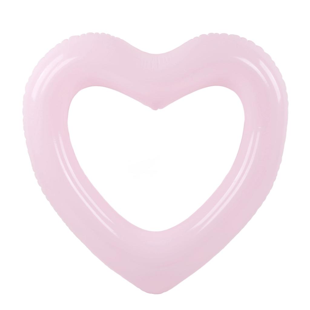 Heart Shaped Swimming Circle 120cm Thick Tear Resistant PVC Material Inflatable Pool Float Rings for Pool Party Beaches
