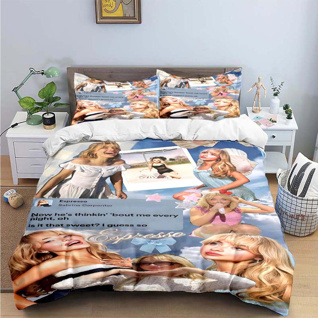 Singer Girls S-Sabrina Carp Print Комплекты постельного белья Изысканный комплект постельного белья Пододеяльник Постельное белье Комплект постельного белья Роскошный подарок