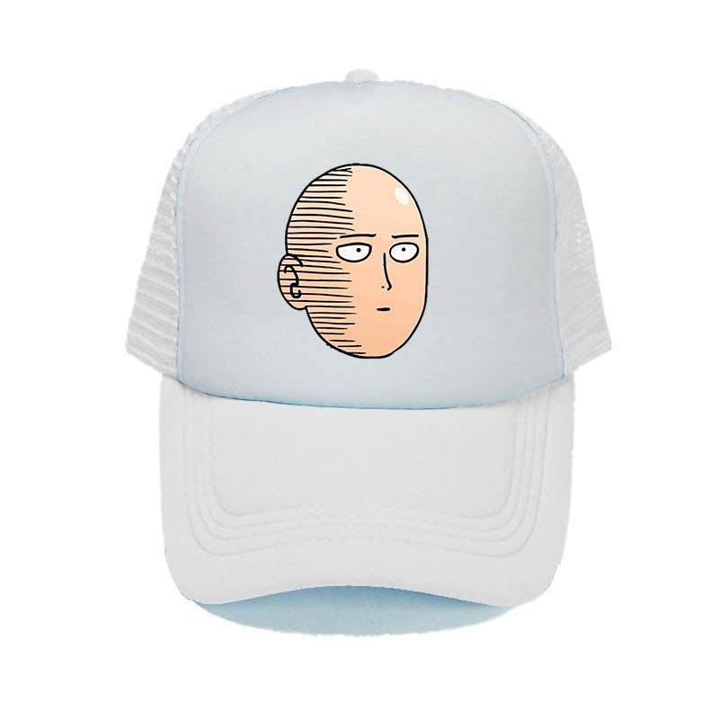 One Punch Man Mesh Dad Hat Japanese Anime Fans Casual Bone Gorras Cap For Women Unisex Webcomic Bald Hero Baseball Cap YY316
