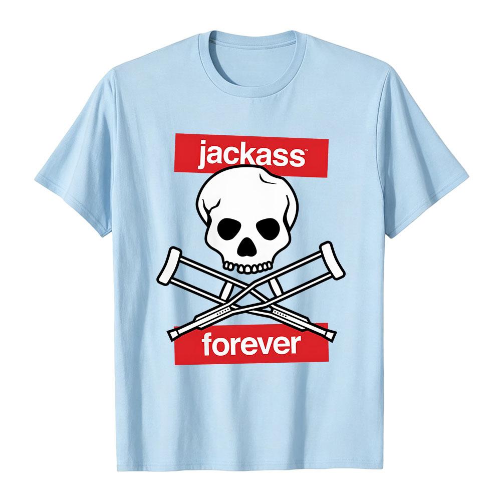 Футболка 'Forever Jackass' Лучшая и Последняя Летняя Хлопковая Мягкая Мужская Футболка Унисекс Уличная Одежда С Графическим Принтом