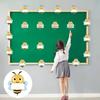 Bulletin Board Bumble Bee Cutouts Bee Shaped Paper Name Tags Student Nameplates for Classroom Cubbies Desks