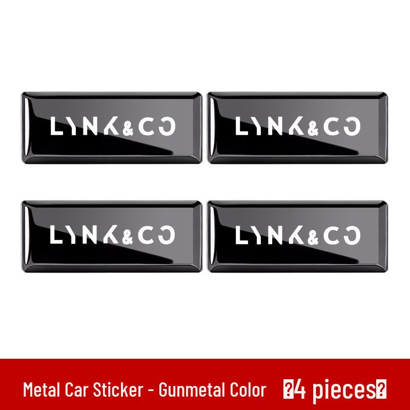 Декоративная металлическая наклейка-эмблема для автомобилей Lynk & Co Модели 01/03/06/07/08/900/Z20
