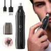 Black Electric Nose Hair Trimmer Rechargeable Ear and Nose Hair Trimmer Professional Painless Nose Hair Trimmer for MenAnd Women