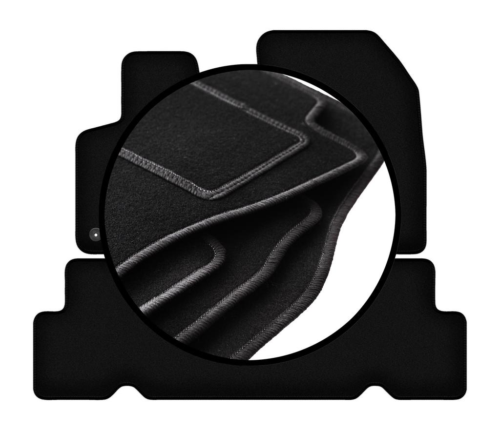 Set of velour floor mats for: Citroen C4 Grand Spacetourer 5-seater (2013-2021)