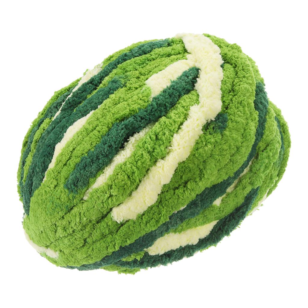 Объемная пряжа Полиэстеровая пряжа для пледа Ручная вязка Сделай сам Толстая шенилловая пряжа для вязания крючком Пледов Сумок Шапок 27м х 2см Смешанный цвет