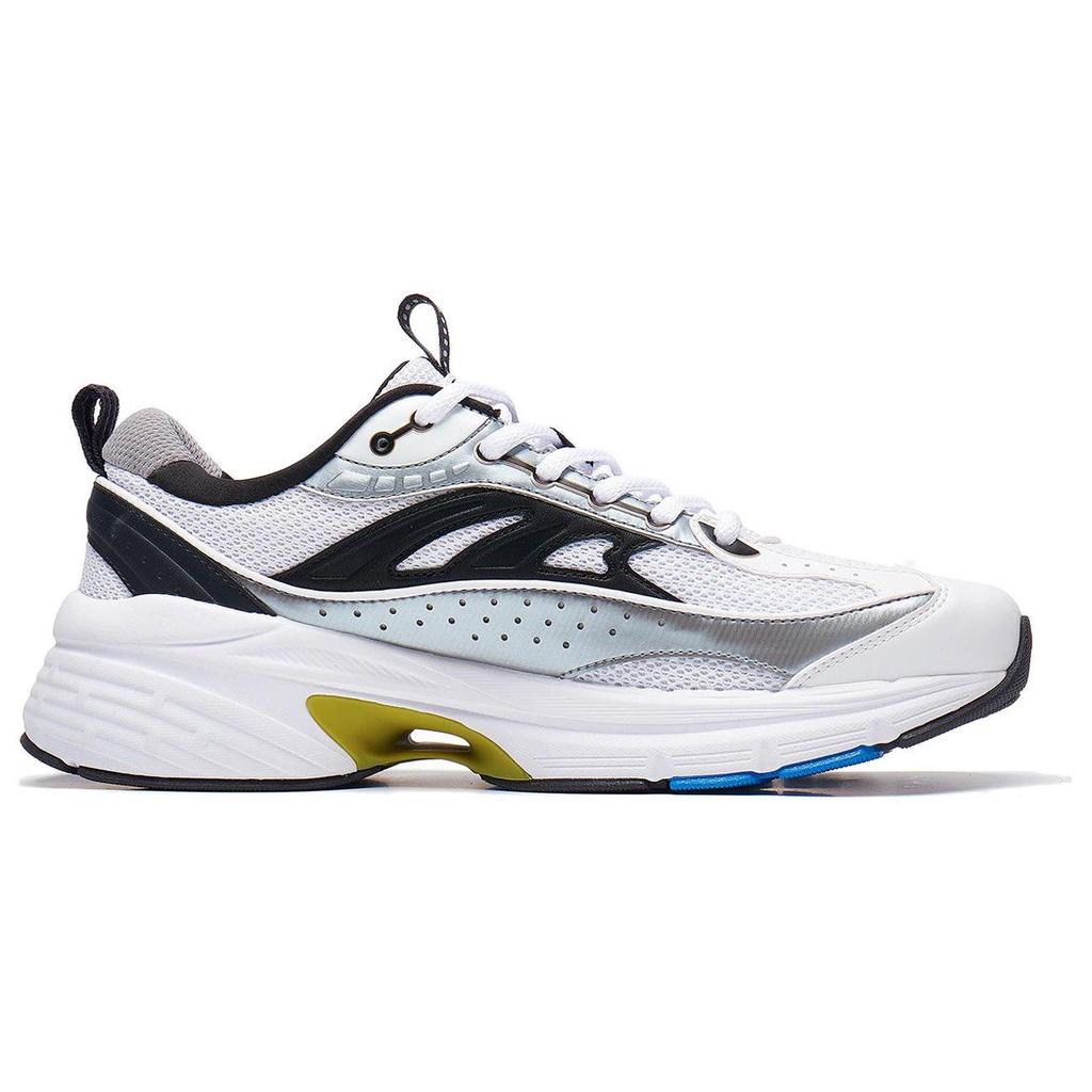 Li Ning Comet LITE Амортизация Скользкие Устойчивые к истиранию Поддержка Низкие Повседневная Обувь Мужская Серо-Красный Белый AGCT235-2