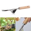 Wood Handle Stainless Steel Garden Weeder Hand Weeding Removal Cutter Dandelion Puller Tools Multifunction Weeder Transplant