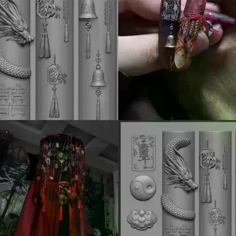 3D Форма для ногтей Силиконовая Бабочка Цветок Сладкая Цепочка с Бусинами Бант Прозрачные Шаблоны для Ногтей DIY Декор для Маникюра Инструменты для Дизайна Ногтей