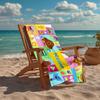 Custom Name Ultra-Soft Beach Towel with Hey Duggee Theme,Ideal for Pool - Camping, Diving - Perfect Travel Essential, Vibrant Beach Towel.