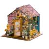 House Kit Mini DIY Flower House Handmade 3D Puzzle Assembly Building Model Toys Bedroom Decoration with Furniture