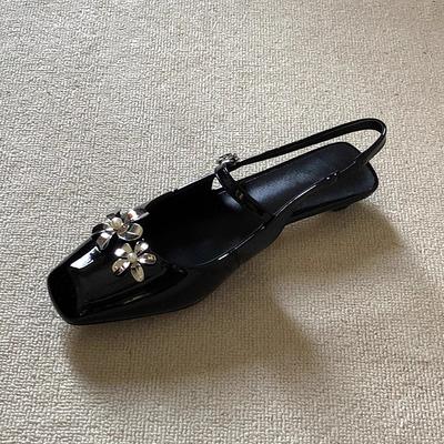 Цветочные женские сандалии на каблуке Элегантные туфли для платья Женские тапочки 2025 Новые дизайнерские шлепанцы Сексуальные Роскошные Zapatillas De Mujer