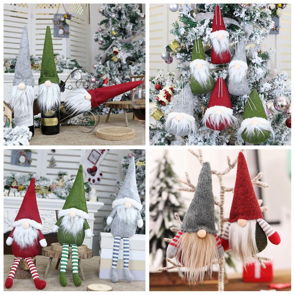 Decoration Hanging Pendants Xmas Tree Embellishment Christmas Dolls Faceless Dwarf Stuffed Toys