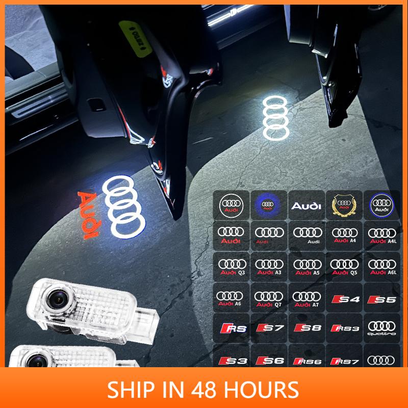 Led Car Door logo Welcome Light For Audi Sprot A4 B5 B6 B7 B8 B9 A1 A3 8V 8P 8L A6 C5 C6 C7 A5 A7 A8 Q3 Q5 Q7 TT S3 S6 Quattro