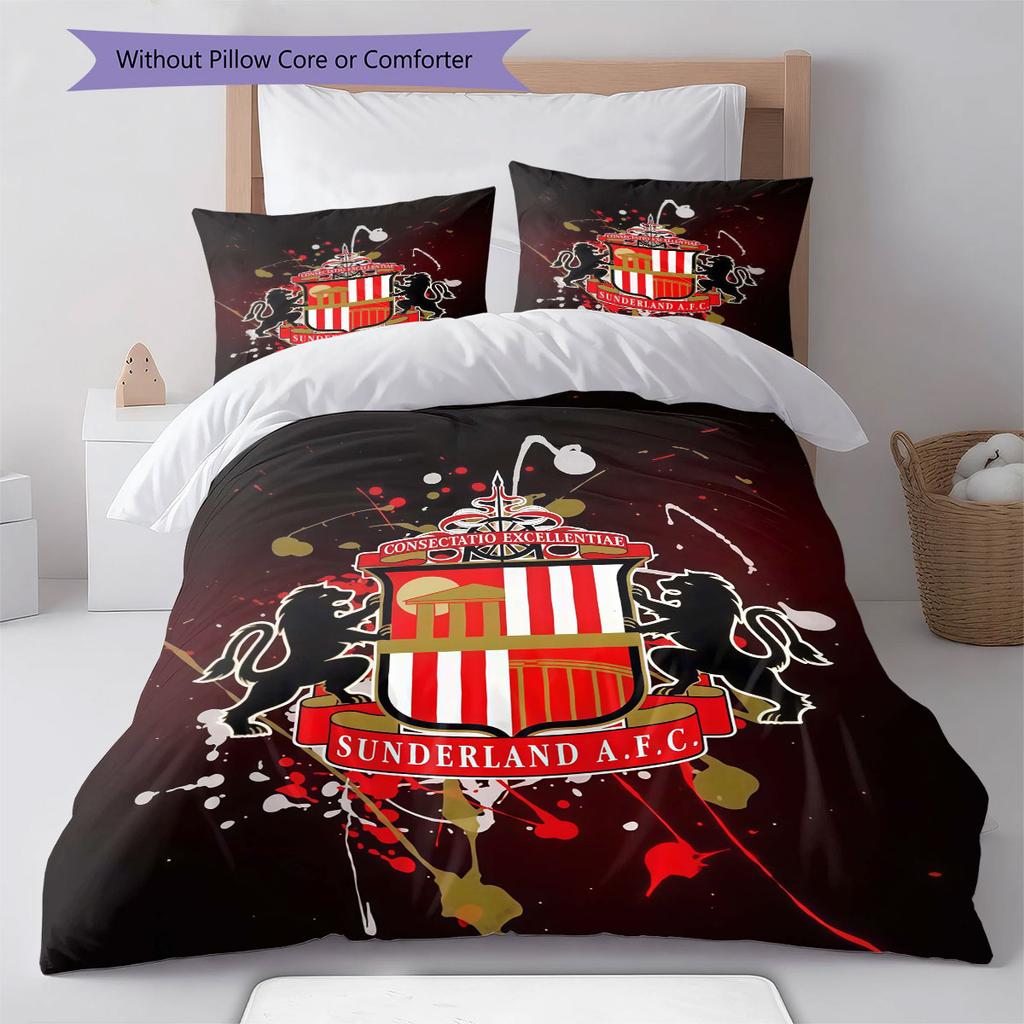 Sunderland logo Bedding Quilt Set Quilt Cover Pillowcase Home Decoration Birthday Gift (1 * duvet cover + 2 * pillowcase, without core)