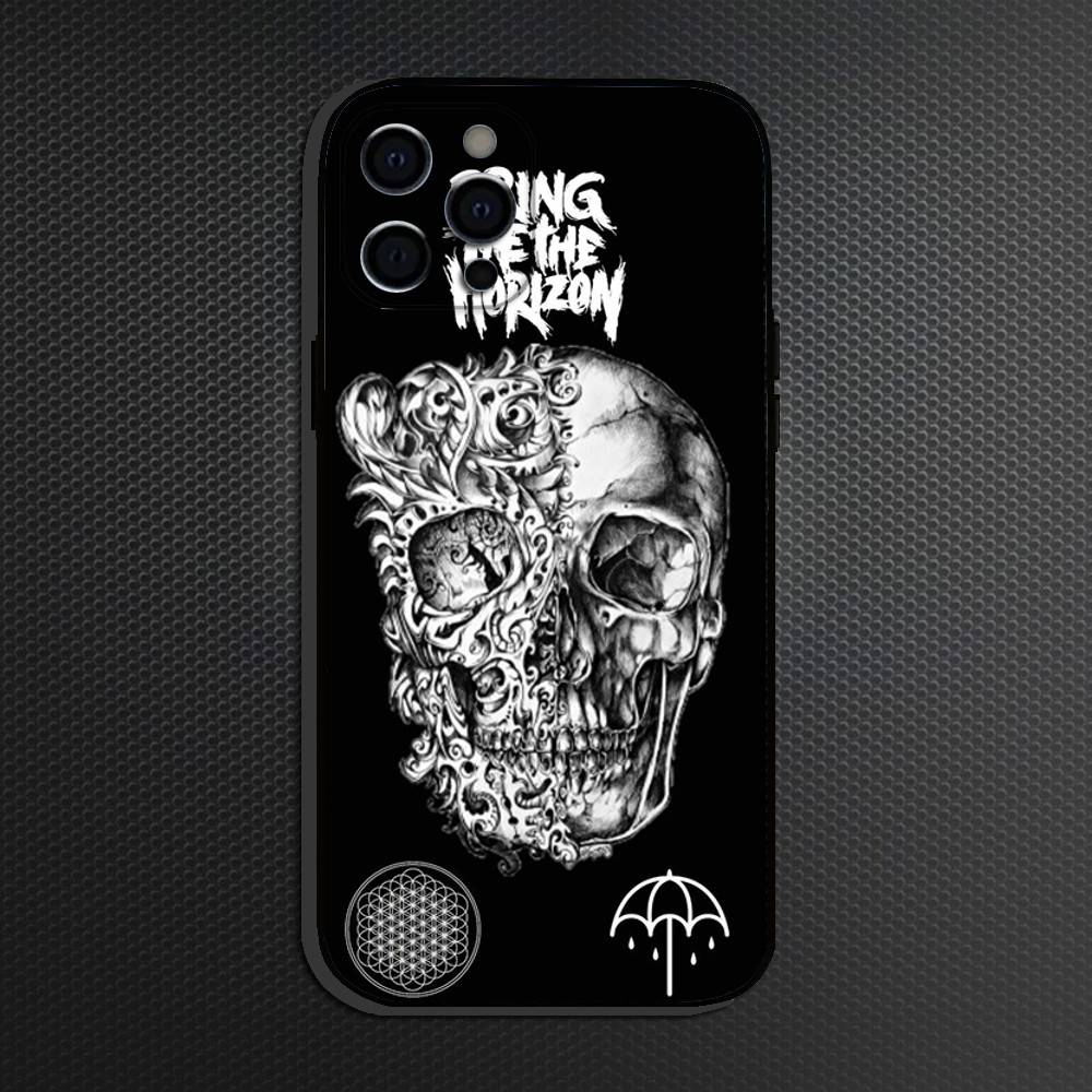 Чехол для телефона Bring Me The H-Horizons BMTH для iPhone 16,15,14,13,12,11 Plus,Pro Max, Мягкий силиконовый черный чехол