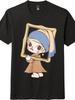 Nostalgic Molly Cartoon Print T-Shirt,Unisex Casual Anime Tee|Dailyand Art Lovers