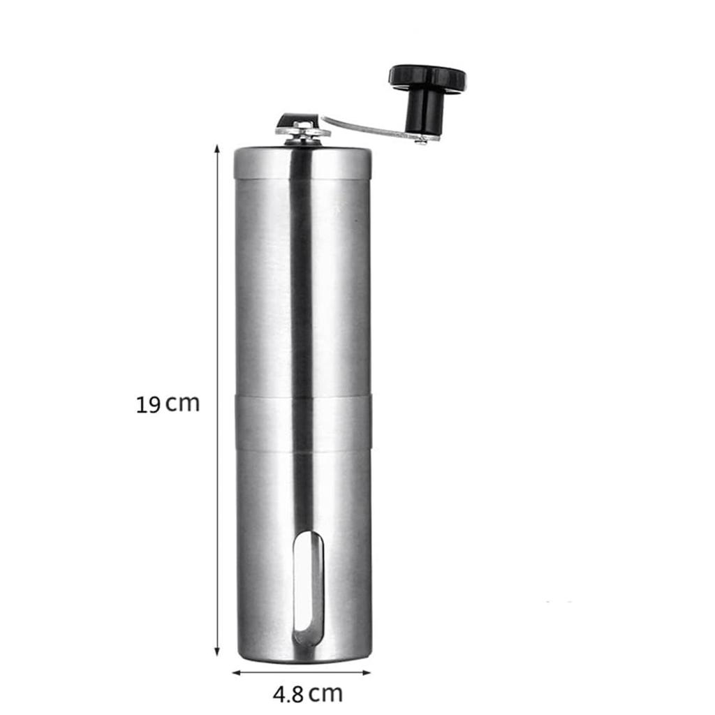 Ручная кофемолка из нержавеющей стали 304, керамическая, совместимая с черным перцем и перцем, удобная для переноски, наружная кофемолка, ступка, порошок,