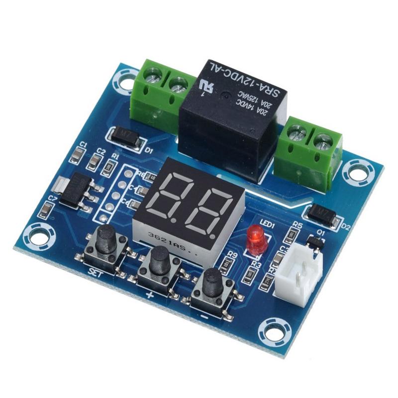 XH-M214 Контроллер влажности, модуль датчика почвы, плата DV 12 В 10 А, автоматический контроль орошения, красный модуль цифрового дисплея