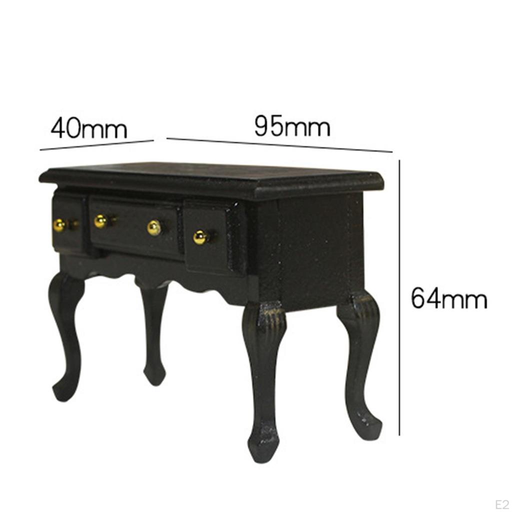 Аксессуары для украшения кукольного домика, масштаб 1/12, маленькая мебель, миниатюрный рабочий стол для